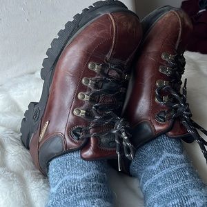Vintage Skechers Jammers Brown Leather Chunky Y2K Platform Shoes